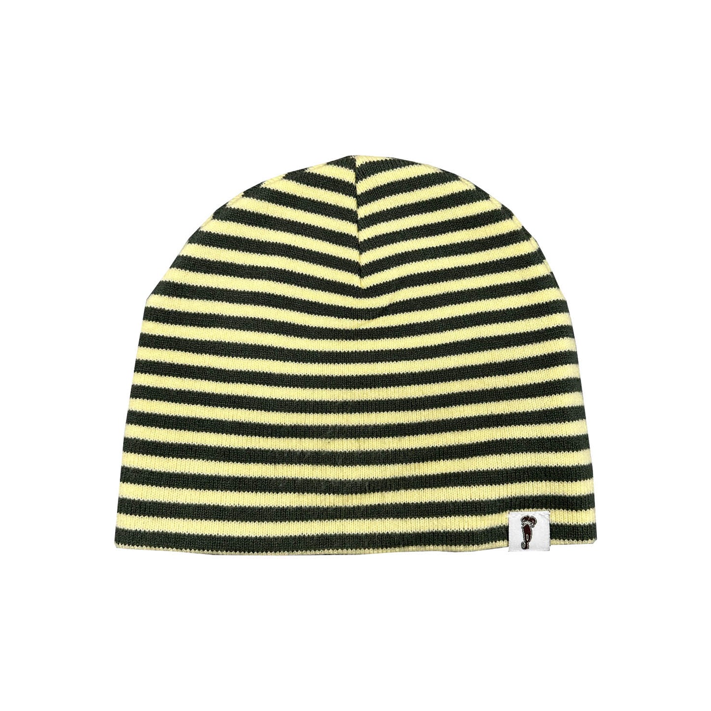 Pigsty - Striped Studded Logo Beanie