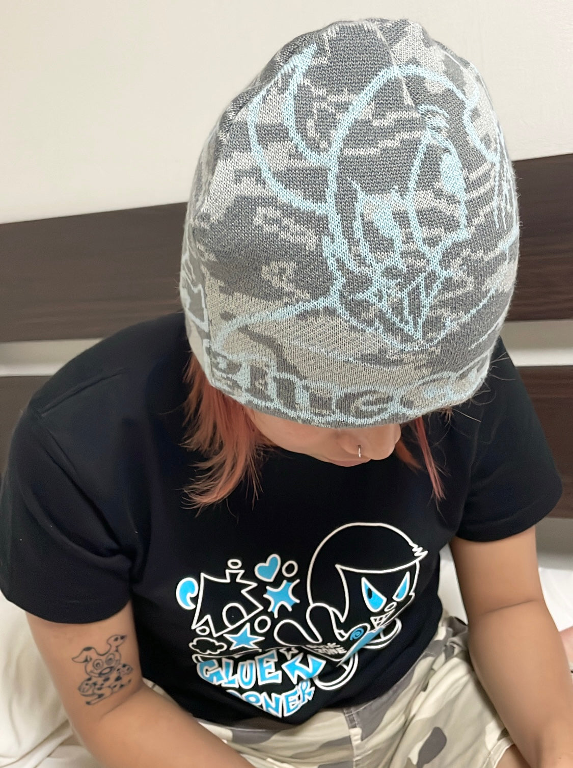 Glue x Corner Books - Horn Camo Beanie