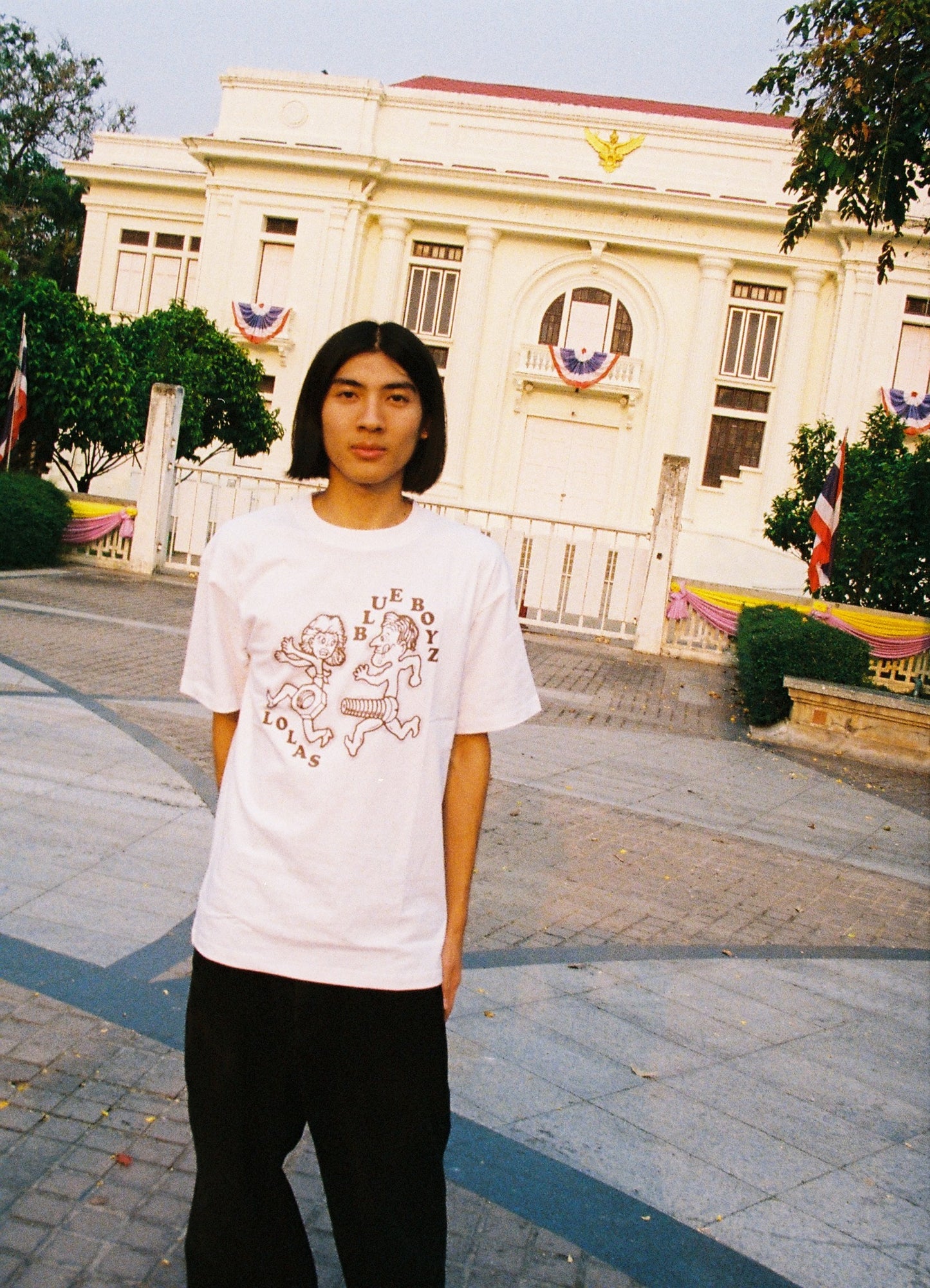 Blue Boyz x Lolas - 'Bolt Chaser' Tee (WHITE)