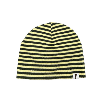 Pigsty - Striped Studded Logo Beanie