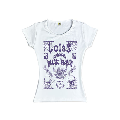 Blue Boyz x Lolas - 'Season 2 Kill' Baby Tee (WHITE)