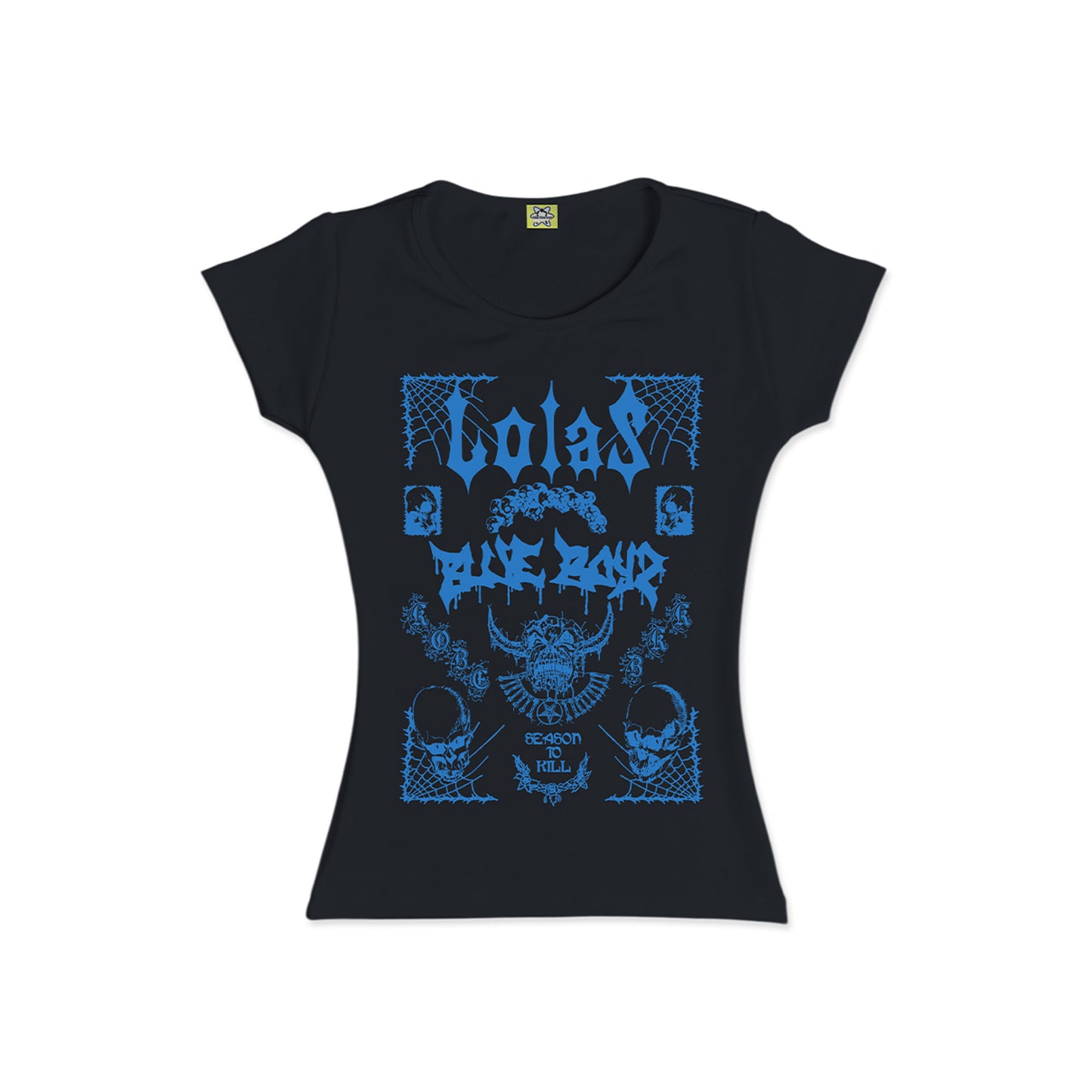 Blue Boyz x Lolas - 'Season 2 Kill' Baby Tee (BLACK)