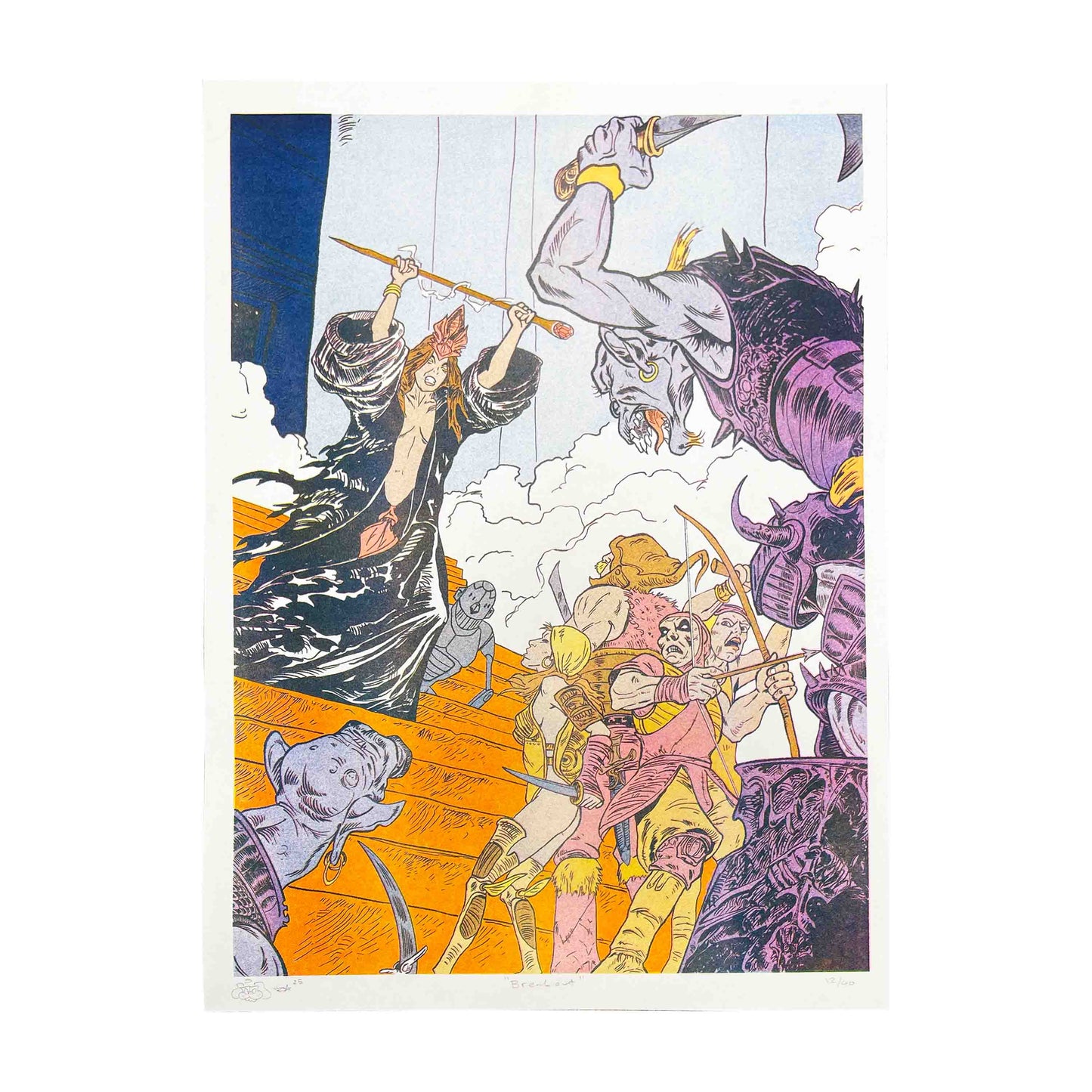 Wazzock - Breackout Riso Print