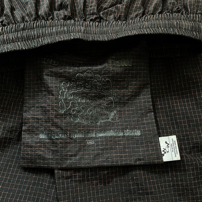 Weirdgarms - Nylo Short Black Red Grid