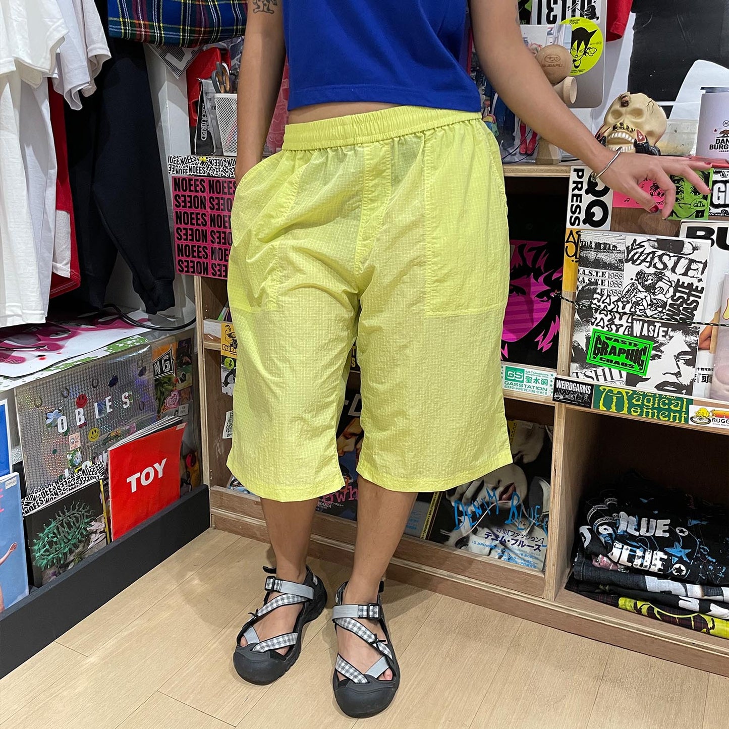 Weirdgarms - Nylon Pants Neon Green