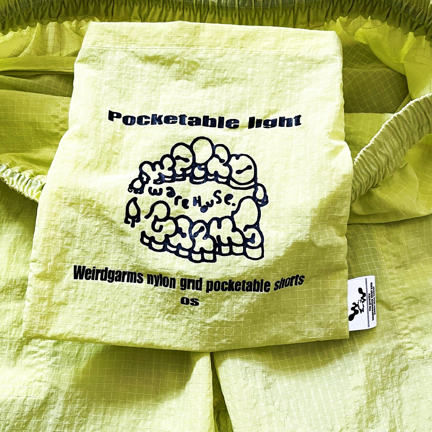 Weirdgarms - Nylon Pants Neon Green