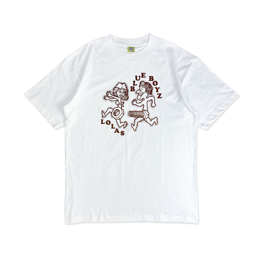 Blue Boyz x Lolas - 'Bolt Chaser' Tee (WHITE)