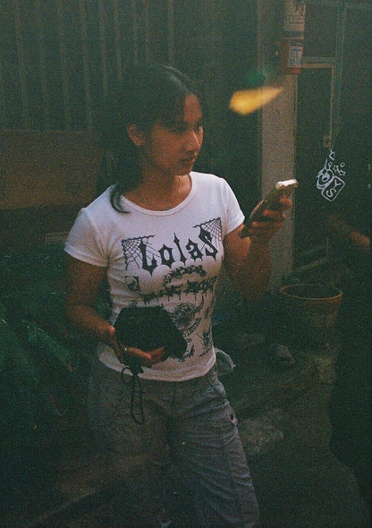 Blue Boyz x Lolas - 'Season 2 Kill' Baby Tee (WHITE)