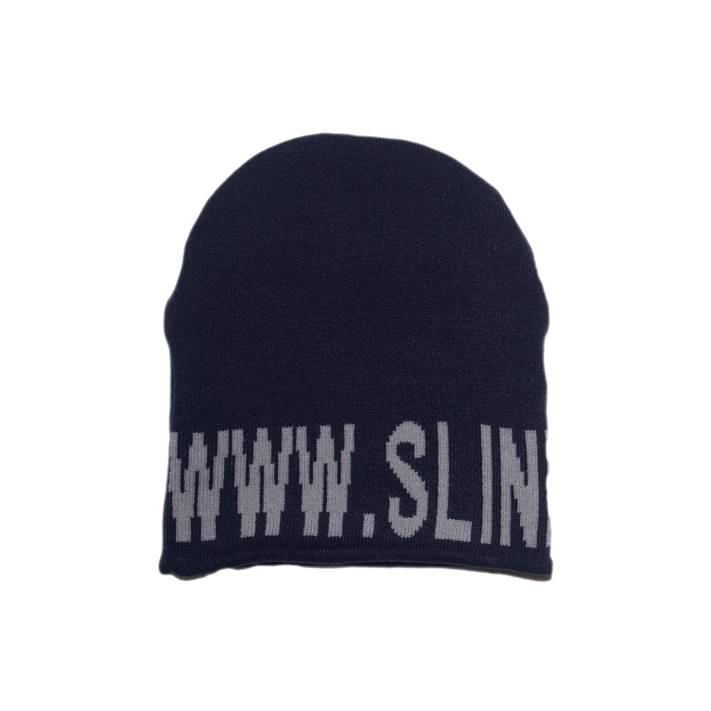 NY Reversible Skull Beanie - Navy/Black