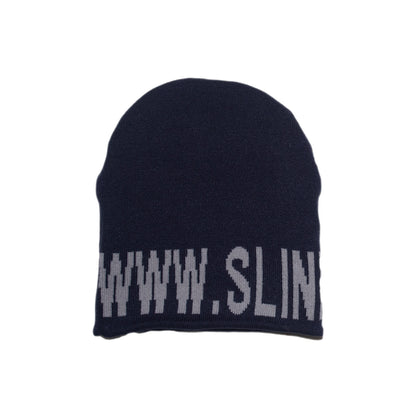 NY Reversible Skull Beanie - Navy/Black