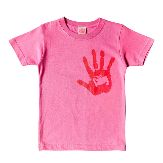 LAUG YOKOZUNA HAND BABY TEE PINK